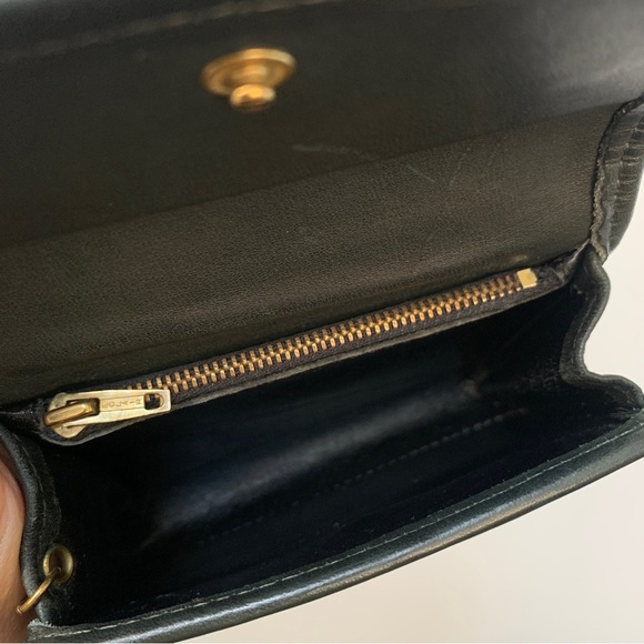 Forest Green Multifunction Purse (7219) Vintage Coach Leather Unisex Wallet - Picture 13 of 15